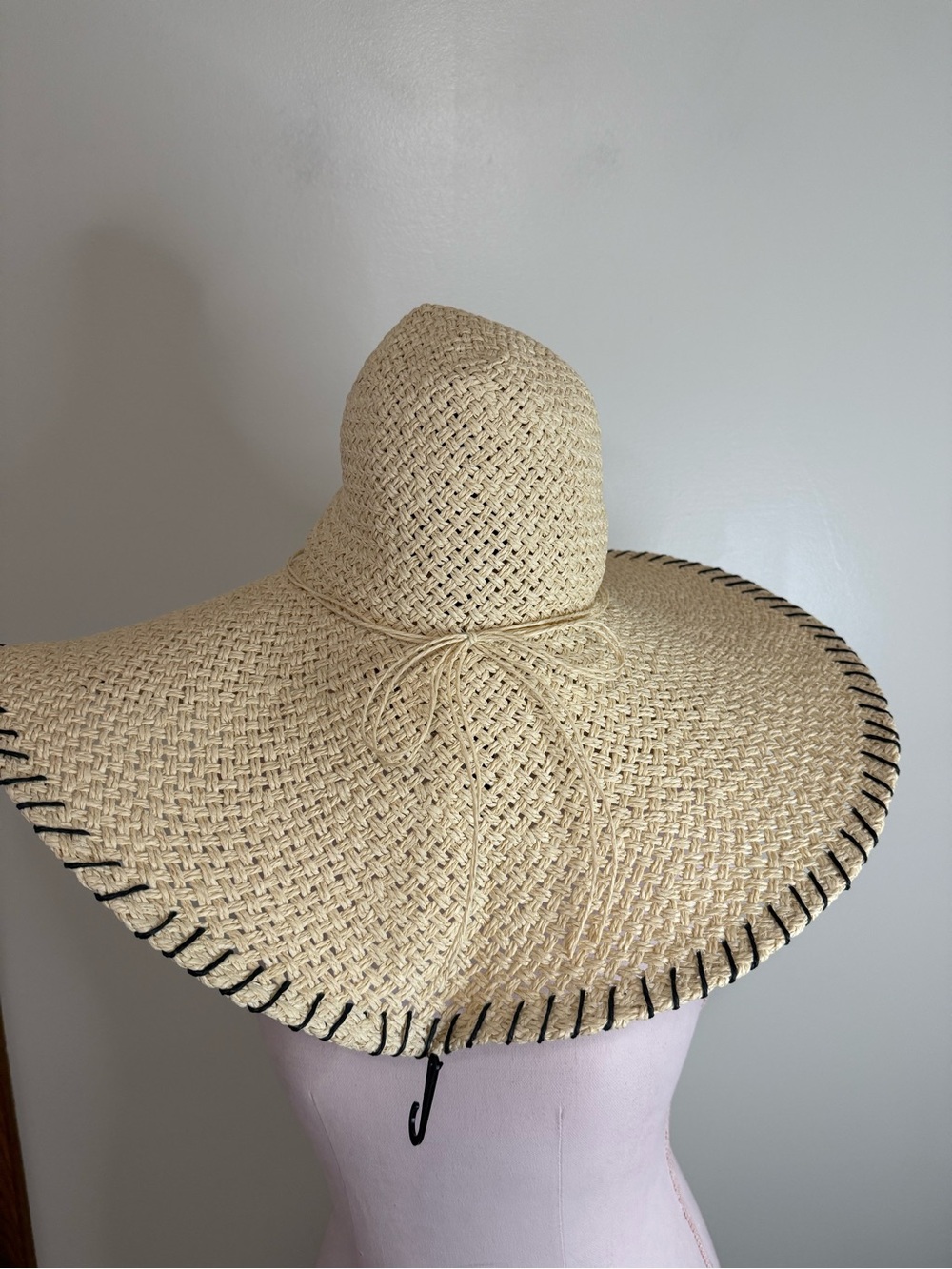 Express NWT Straw Wide-Brim Sun Hat - Natural